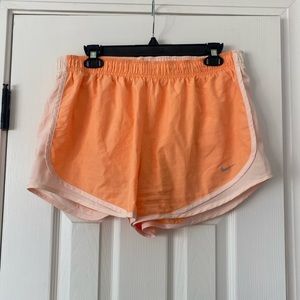 Orange Nike Dri-Fit Shorts